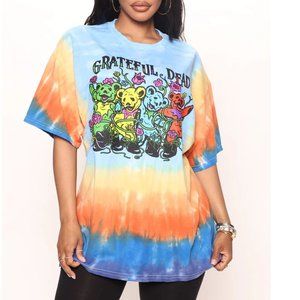 Grateful Dead Dancing Bears rock Tie Dye Unisex T-Shirt L/XL fits XL men NWT
